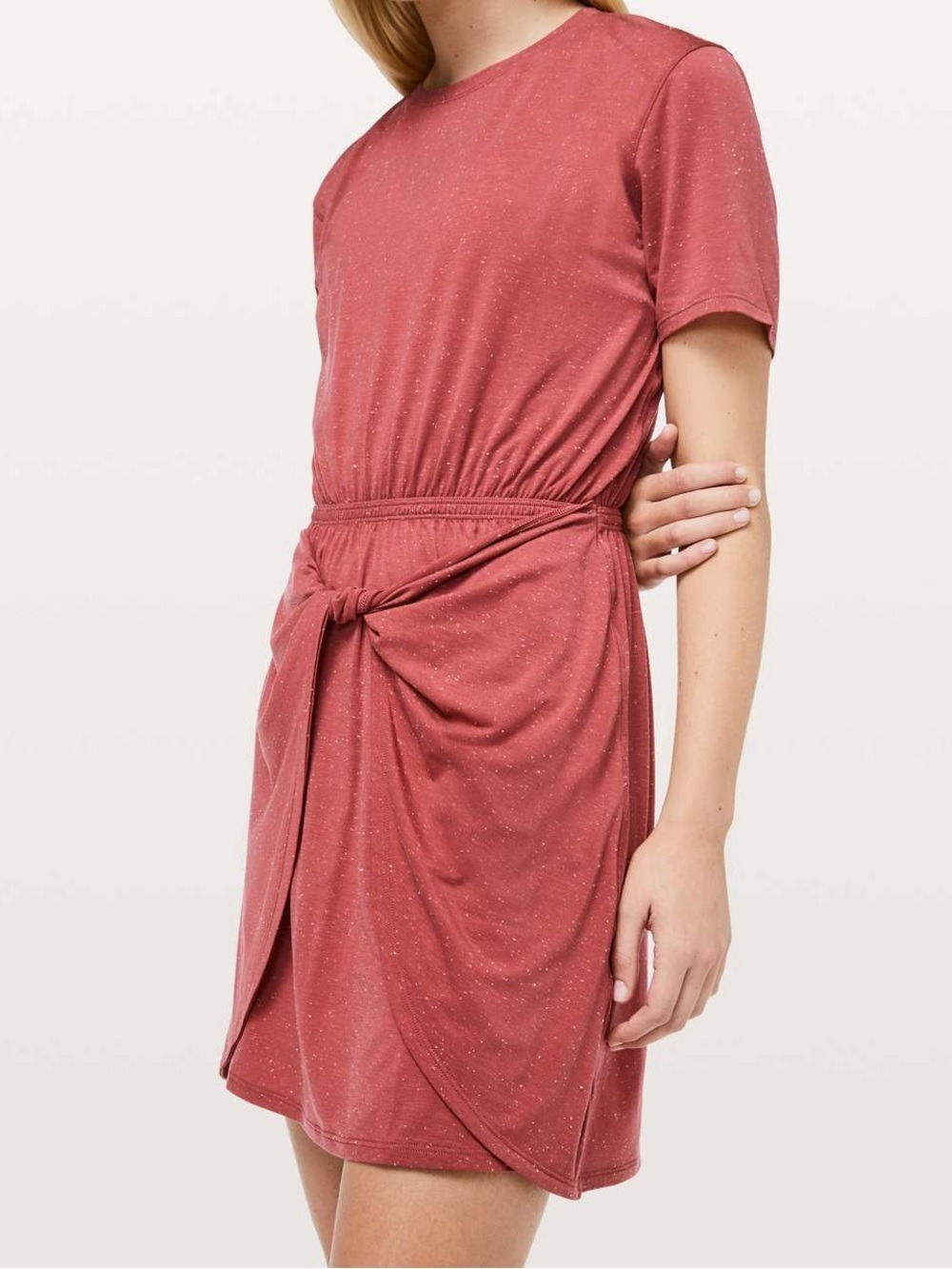 Lululemon Unwind Your Mind Dress
Brick Rose / White Size 8